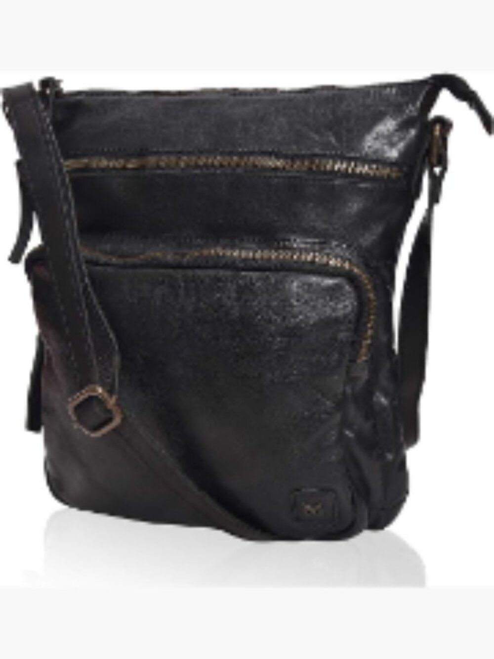 Full Grain Leather Crossbody Bag Women Sling Shoulder Handbag YKK Zippers Travel